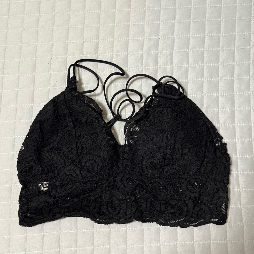 PINK Victoria's Secret Black Lace Bralette